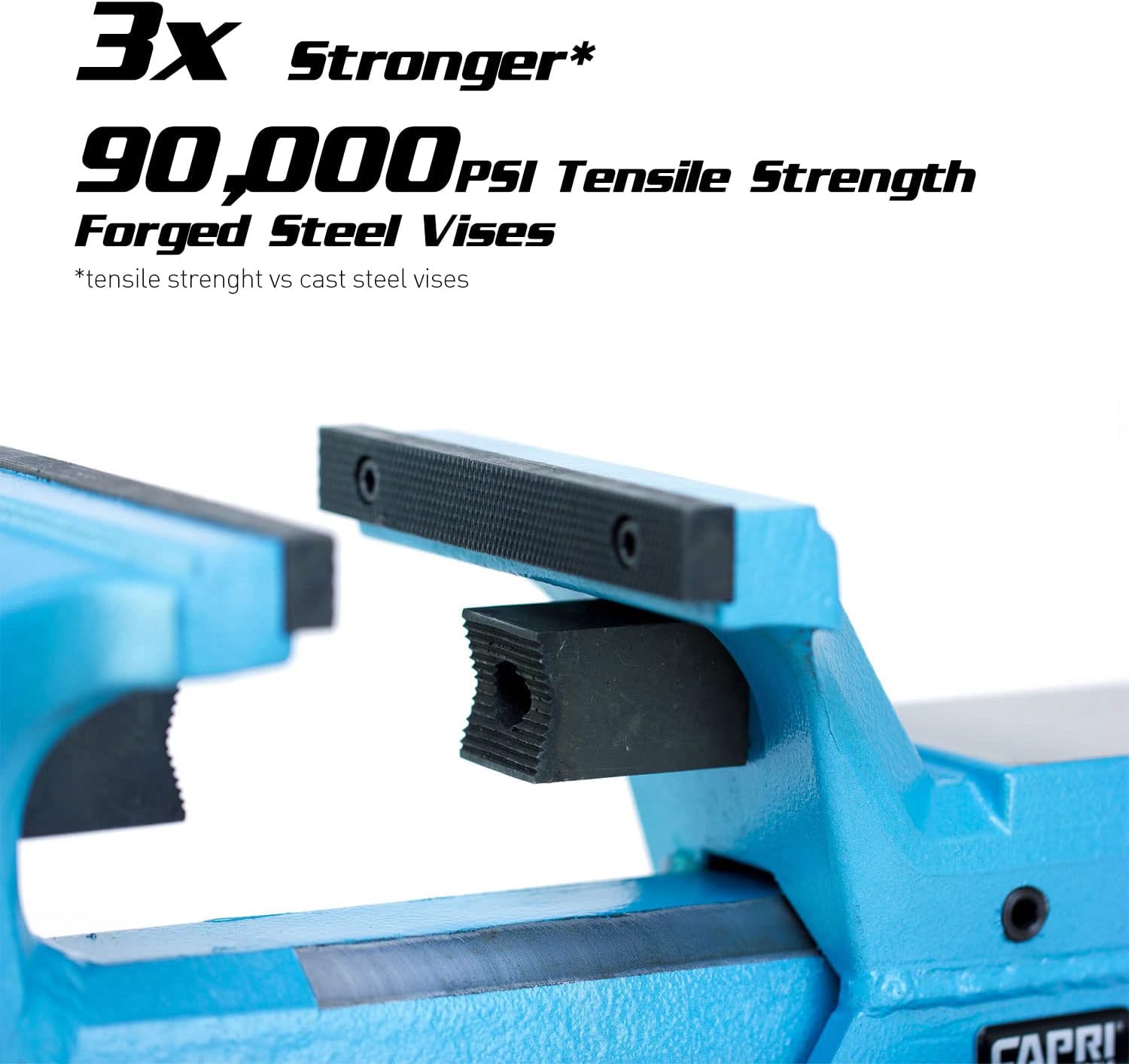 Capri Tools 10515 Ultimate Grip Forged Steel Bench Vise, 4'