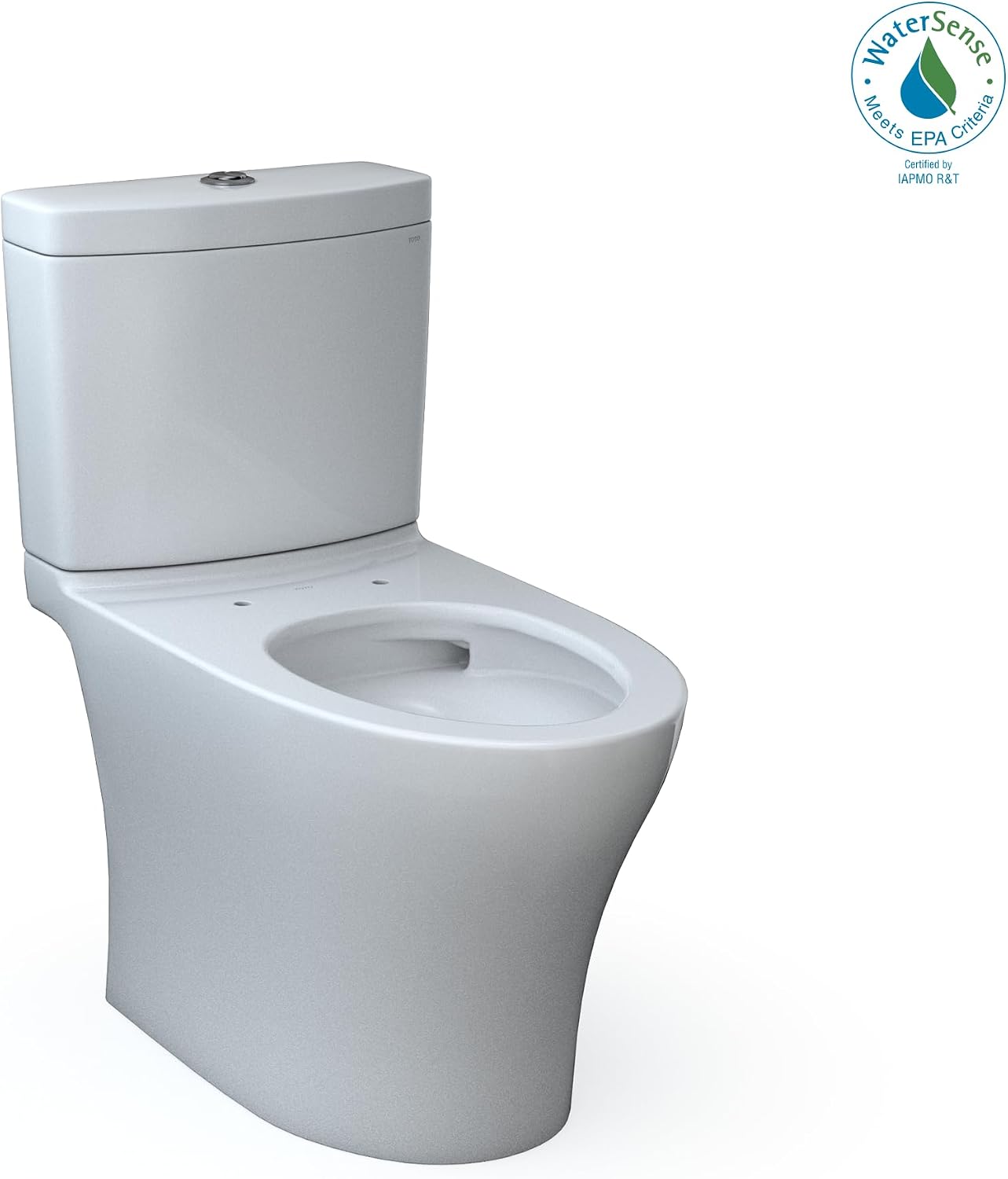 TOTO Aquia IV Two-Piece Elongated Dual Flush 1.28 and 0.9 GPF Skirted Toilet with CEFIONTECT, Cotton White - CST446CEMGN#01