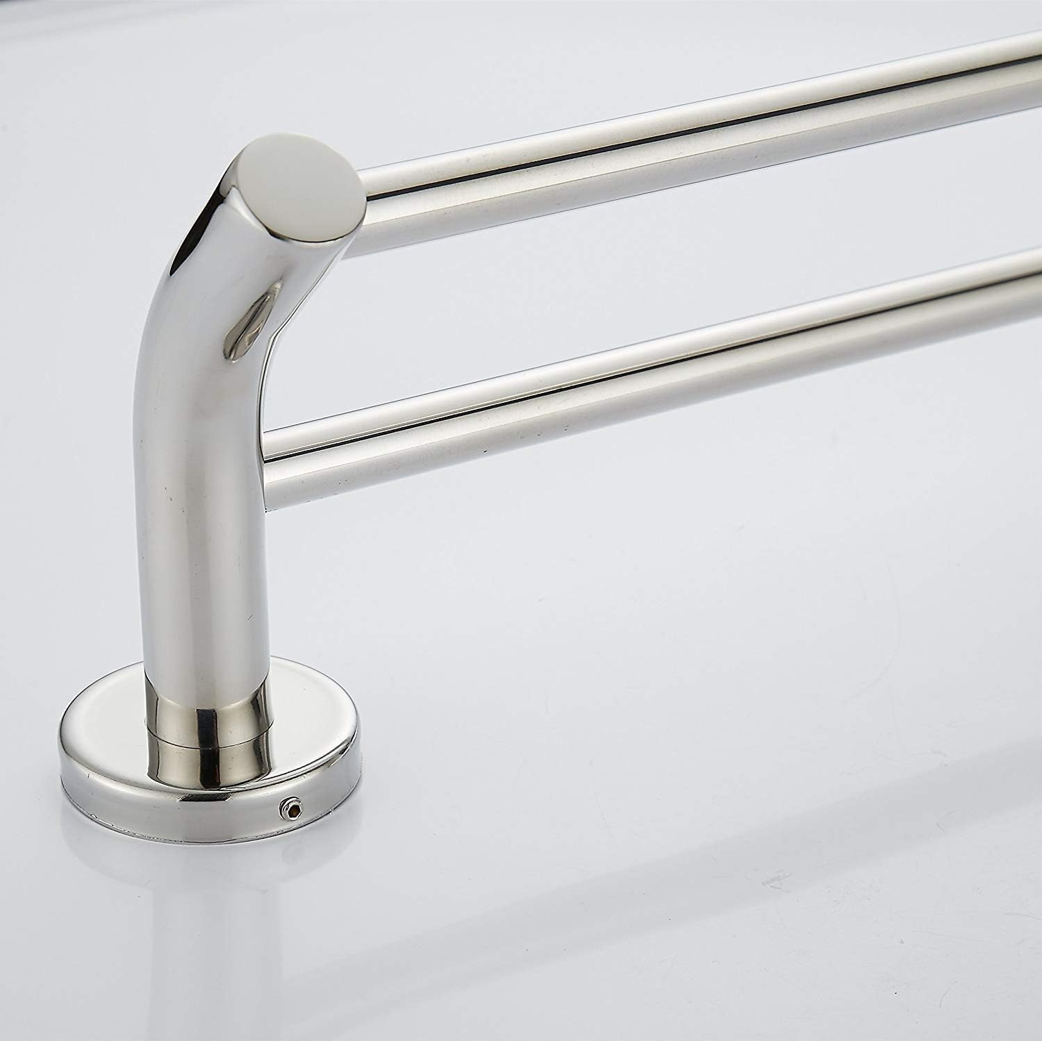 Towel Holder Self Adhesive- Towel Ring Stainless Steel Towel Rail for Bathroom,Hand Towel Bar, Wall Mounted Hand Towel Racks Stainless Steel Double Bathroom Towel Bar,Chrome Finished for Towel in Bath