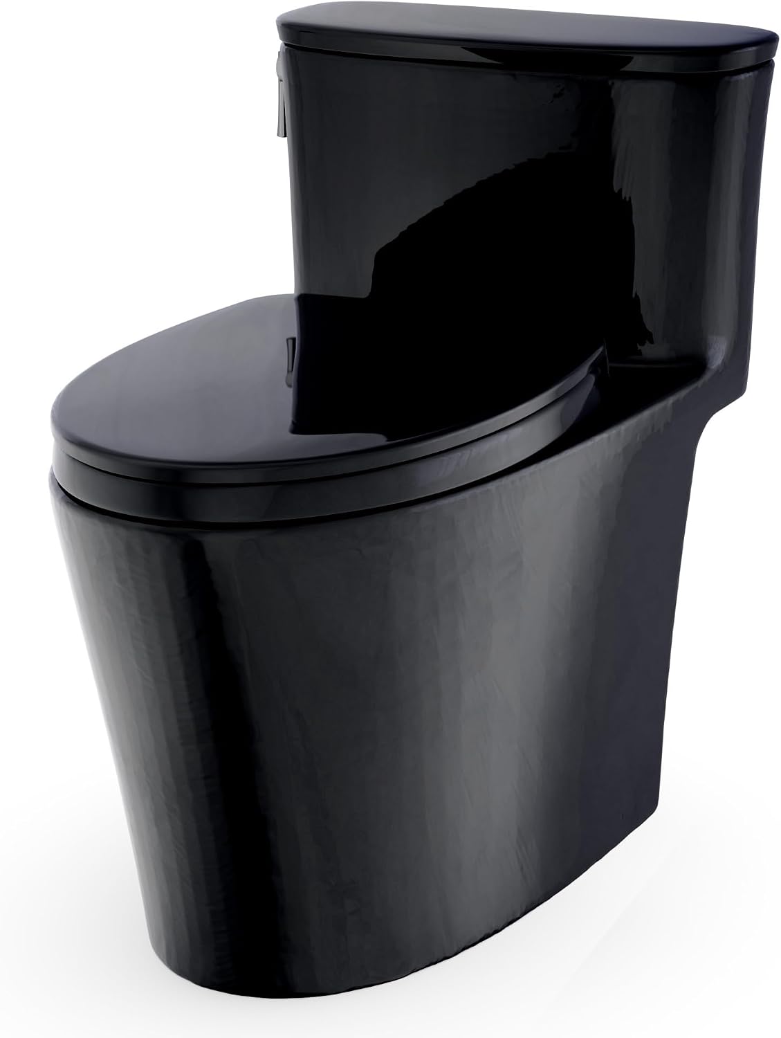 TOTO® Aurora™ One-Piece Elongated 1.28 GPF WASHLET®+ and Auto Flush Ready Universal Height Toilet with SS124 SoftClose® Seat, Ebony - MS686124CEF#51