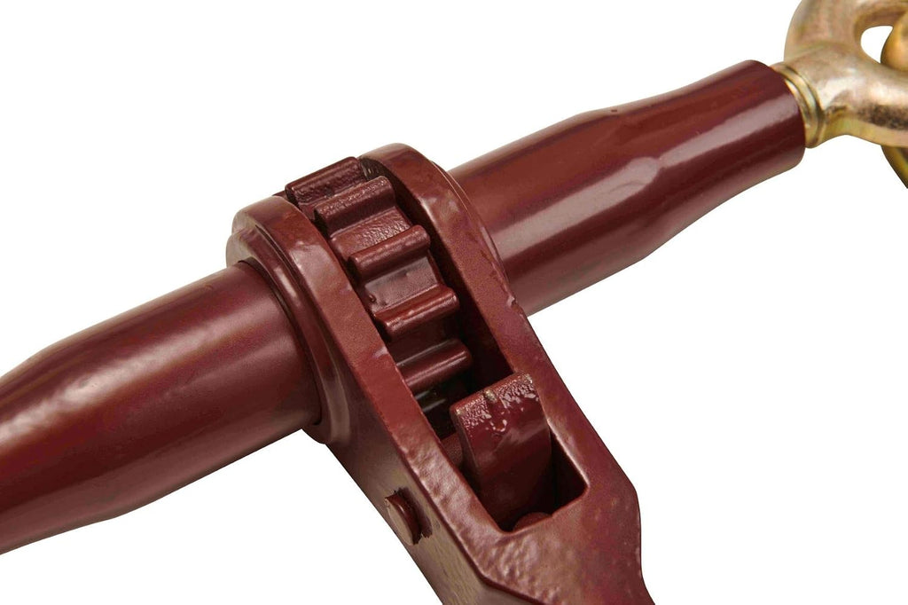 Mytee Products 4 Pack 3/8' - 1/2' Pro Heavy Duty Ratchet Load Chain Binder with with Grab Hooks - 12,000 Lbs Working Load Limit - Heavy Swaged Barrel Cold-Drawn Tubing for Increased Strength