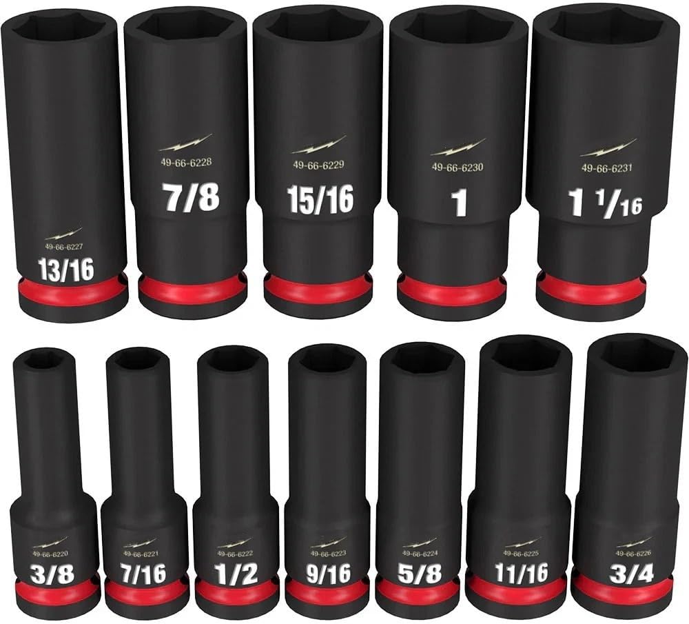 NEW 49-66-7011 for Milwaukee Impact Duty 1/2' Drive Hex Socket Set - 12PC