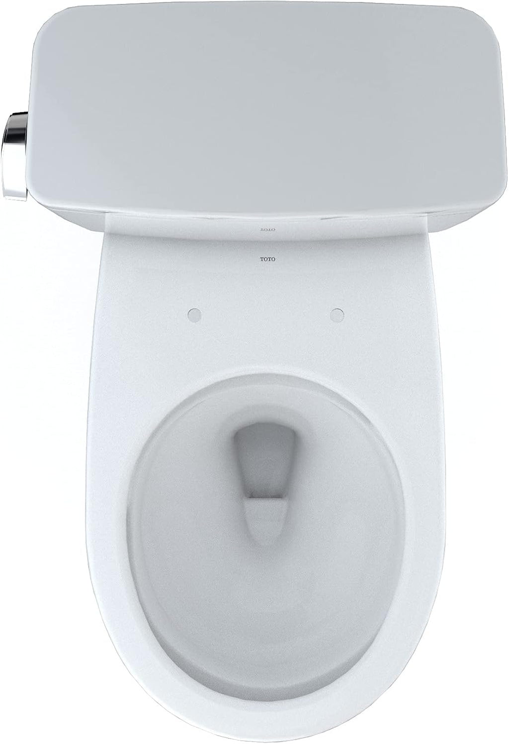 TOTO Drake Two-Piece Round 1.28 GPF Universal Height TORNADO FLUSH Toilet with CEFIONTECT, Cotton White - CST775CEFG#01