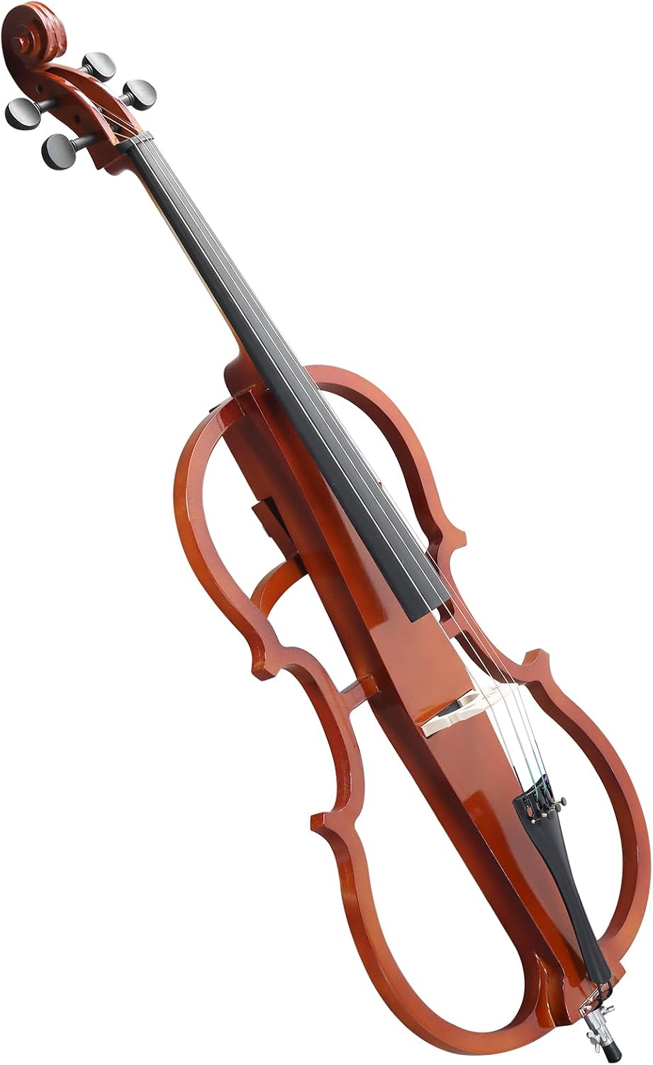 Professional Solid Wood Electric Cellos,4/4 Full Size Electric Style Cello,Student Cello Set,with Case Bow Rosin Earphone Connecting Line,Cellos Musical Instrument for Adults & Beginners (Natural)