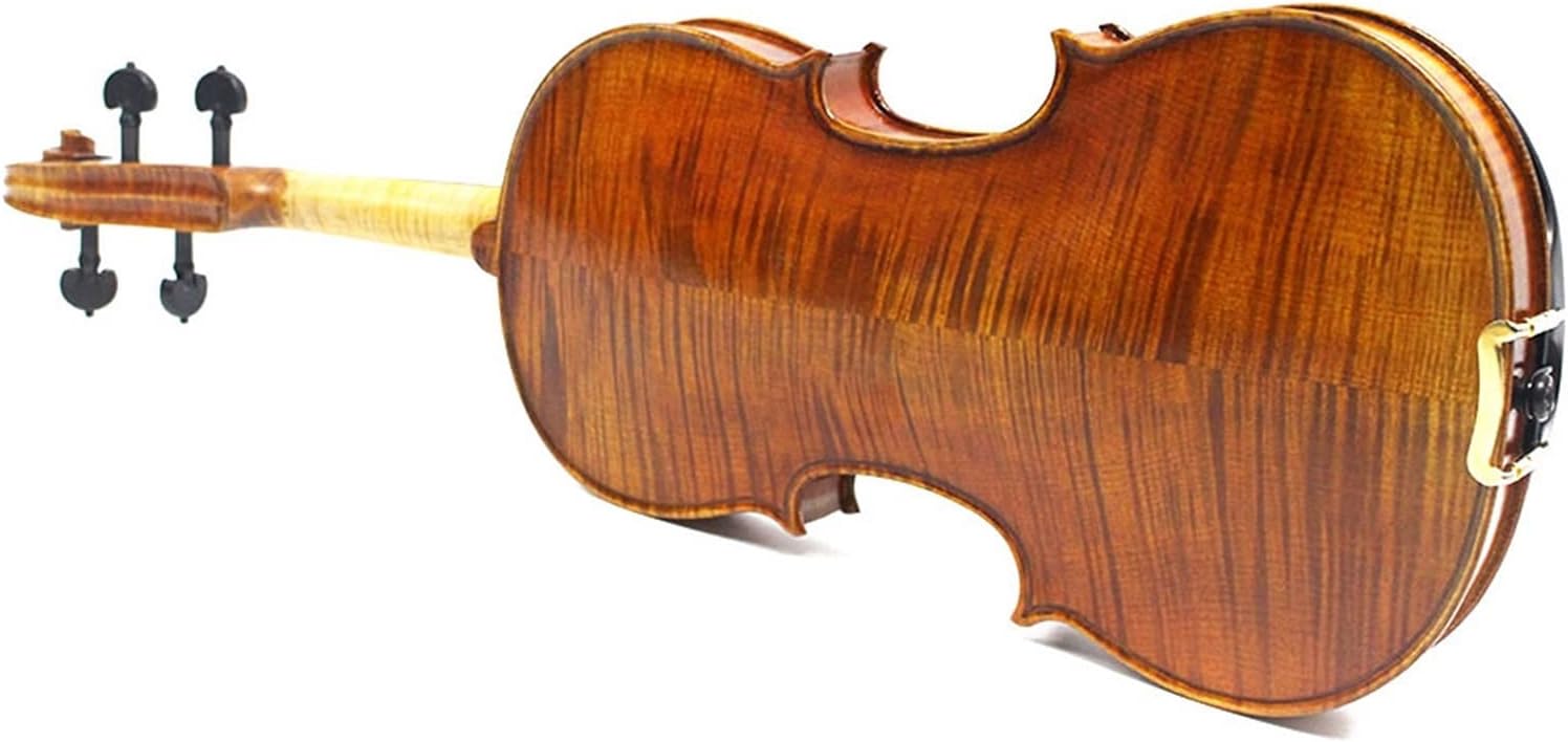 TSTS Beginner Adult Professional Handmade Pattern Solid Wood Violin Musical Instrument Adults Violins (Color : 1/2)