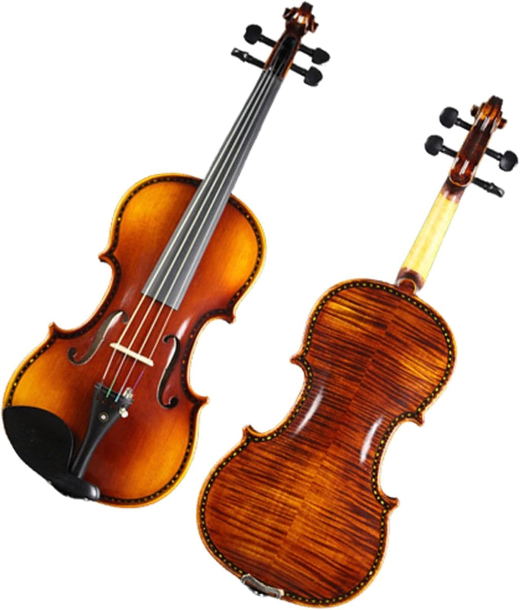 TSTS All Handmade Luodian Pattern Violin Adult Professional 4/4 Size Violin Musical Instrument Adults Violins