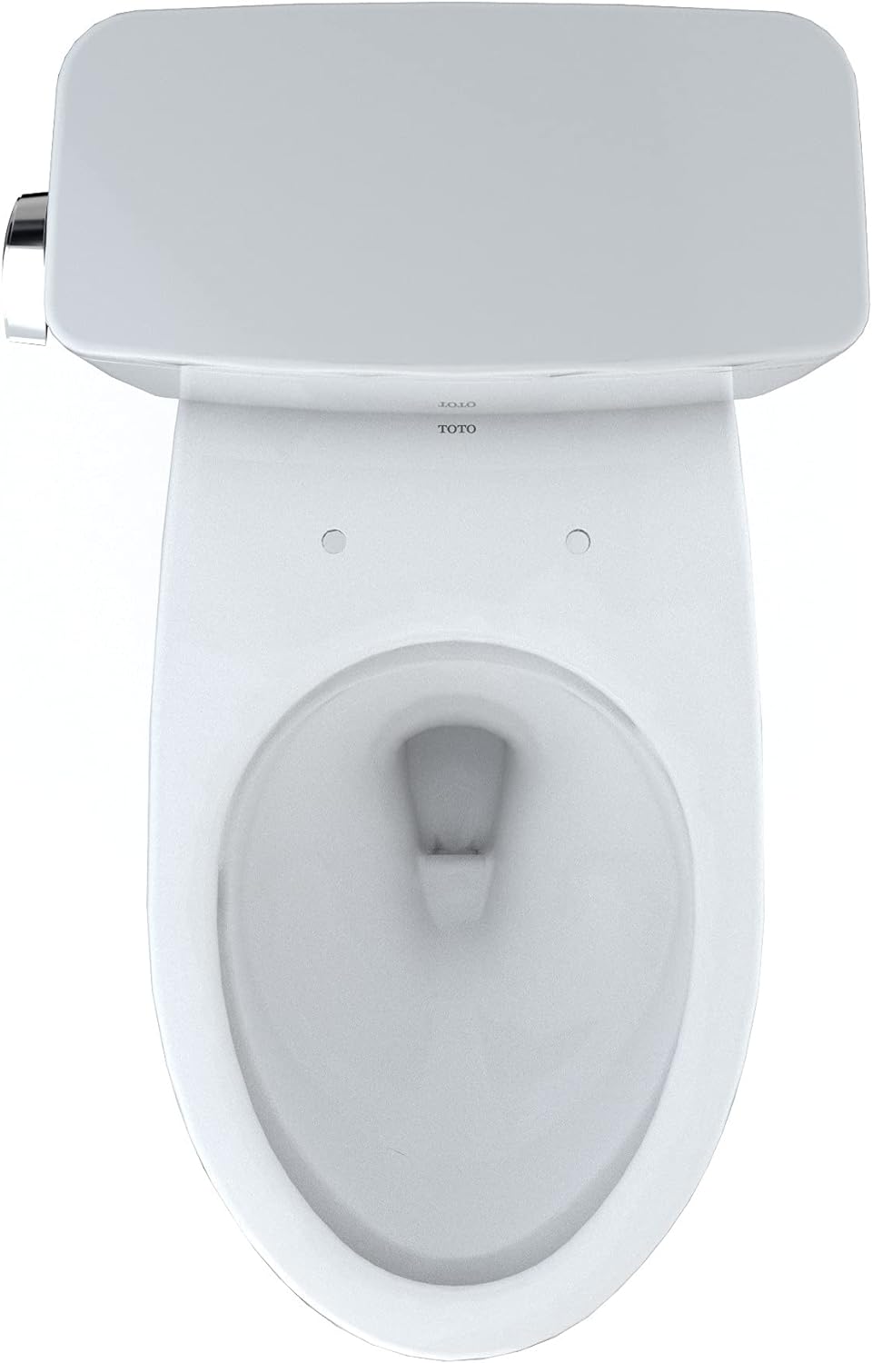 TOTO Drake Two-Piece Elongated 1.6 GPF Universal Height TORNADO FLUSH Toilet with CEFIONTECT, Cotton White - CST776CSFG#01