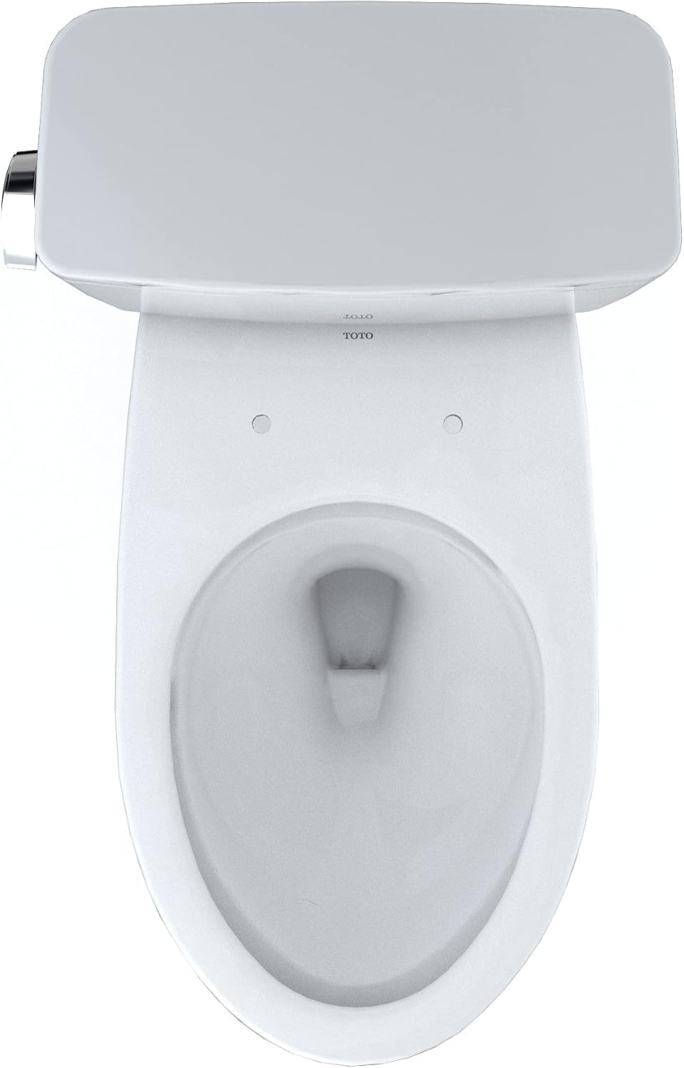 TOTO® Drake® Two-Piece Elongated 1.6 GPF Universal Height TORNADO FLUSH® Toilet with CEFIONTECT and 10 Inch Rough-In, Cotton White - CST776CSFG.10#01