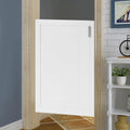 Swinging Door Cafe Doors,Solid Wood Swing Door Interior Saloon Half Partition Doors with 3 Hinges for House Kitchen Shop Entrance Pub Porch(23.6x35.4in-White-3)