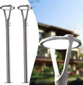 Lightdot 150W LED Post Light with Dusk to Dawn Photocell 22500LM 5000K Pole Lights Outdoor Waterproof 45-93' Height LED Circle Area Light for Parking Lot Garden Yard Street Lighting -2Pack