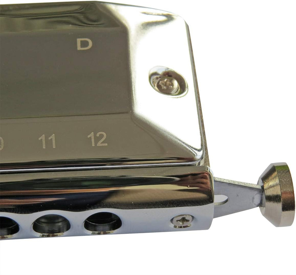 East top Chromatic Harmonica Key of D, 12 Holes 48 Tones Chromatic Mouth Organ Harmonica For Adults, Professionals and Students (D)