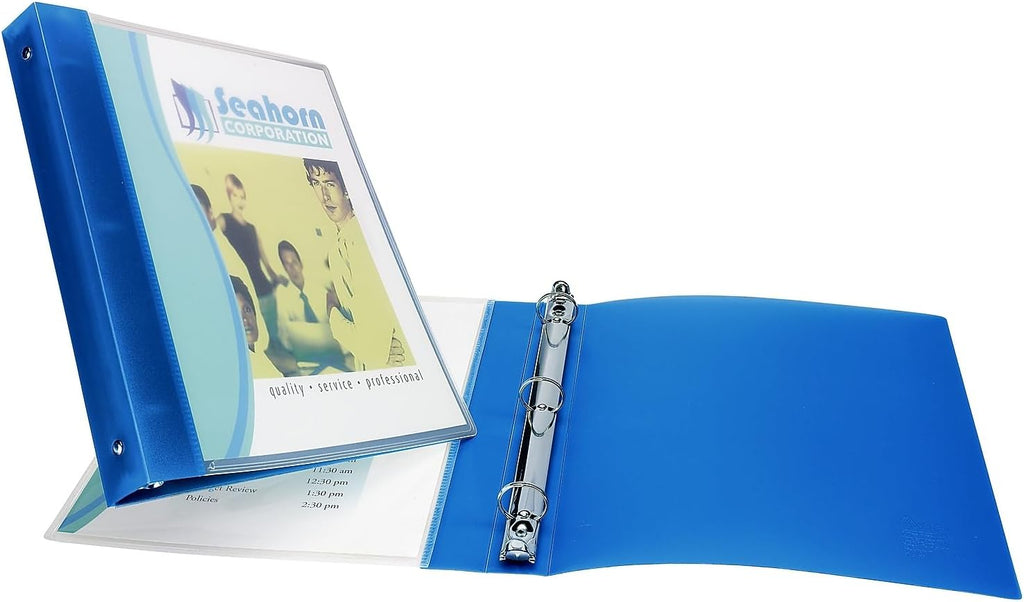 Avery 1/2-inch 3-Ring Flexible Poly Binders, Blue, 12/Carton17670VS