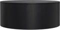 SIMPLIHOME Millbury Drum Coffee Table - 36 inch Wide Solid Mango Wood Round Living Room Table in Black, Contemporary Cocktail Table for Family Room or Lounge with Large Surface, Assembled