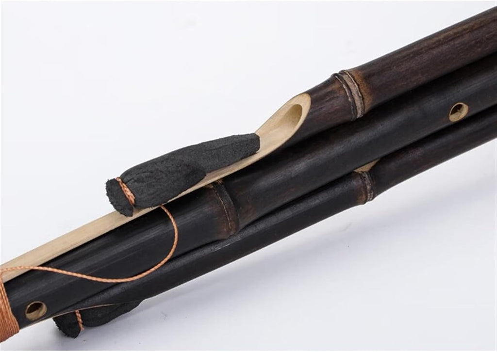 Hulusi Instrument Professional Playing Bamboo Hulusi Flute Natural Gourd Musical Instrument for Adults and Beginners Gourd Flute Piccolo(2,C Key)