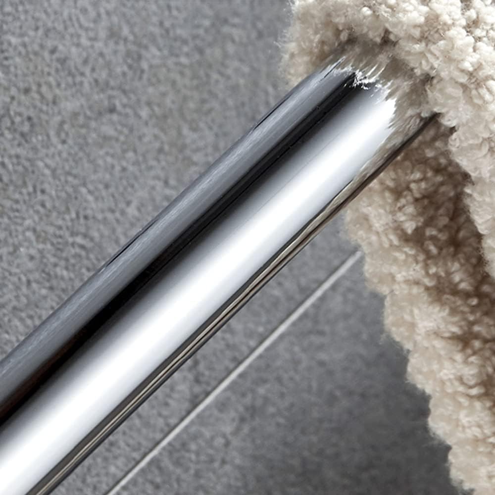 Tempered Glass Bathroom Shelf with Hand Towel Bar,Rectangular Wall Mounted Shower Storage Extra Thick Glass,30cm/40cm/50cm/60cm with Brushed Silver Finish Silver-40cm