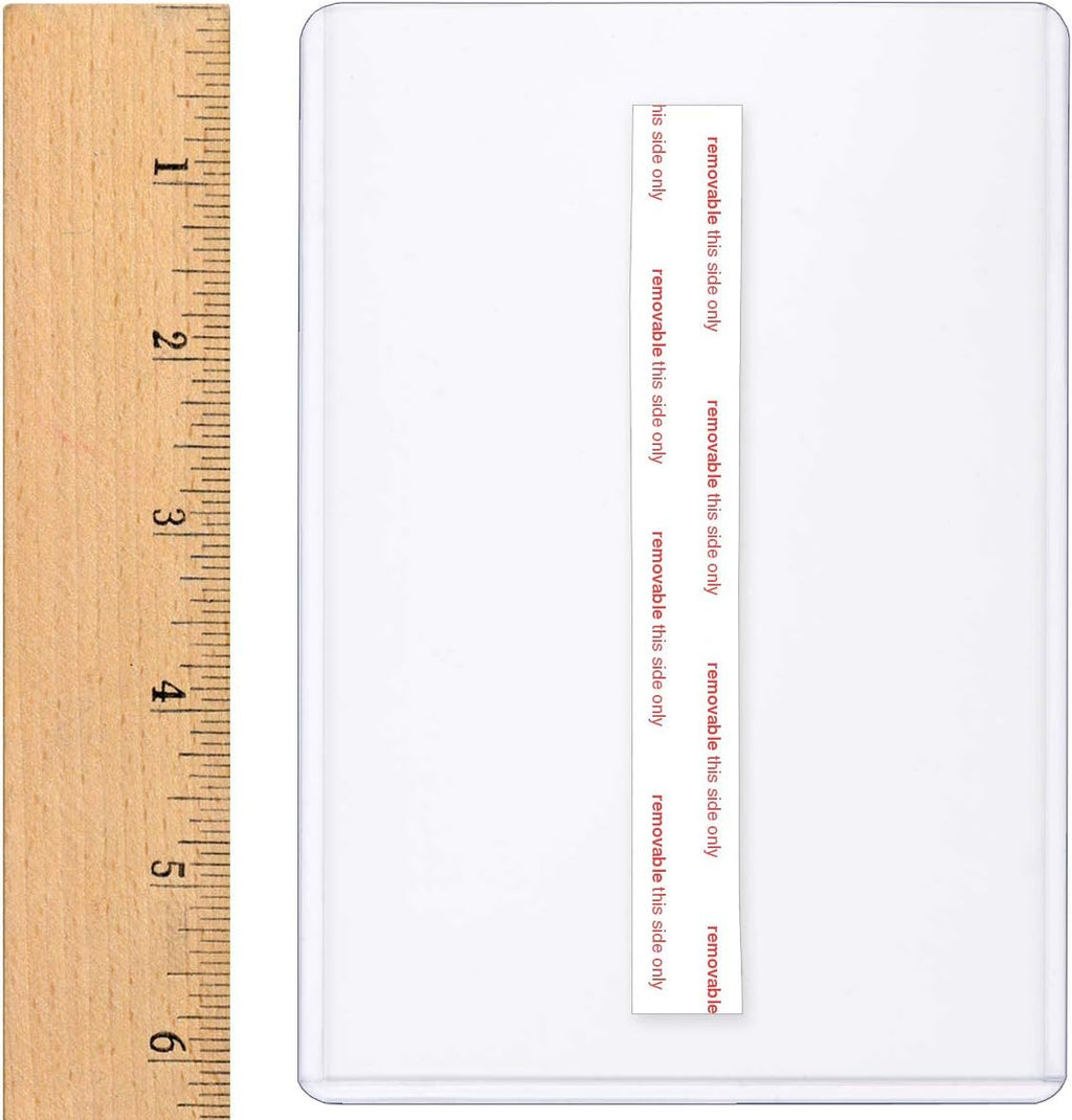 StoreSMART - Rigid Toploaders with Peel & Stick Back (Remove & Reuse) - 4' x 6' - Photo Size - 50-Pack - HPP4X6PSR-50