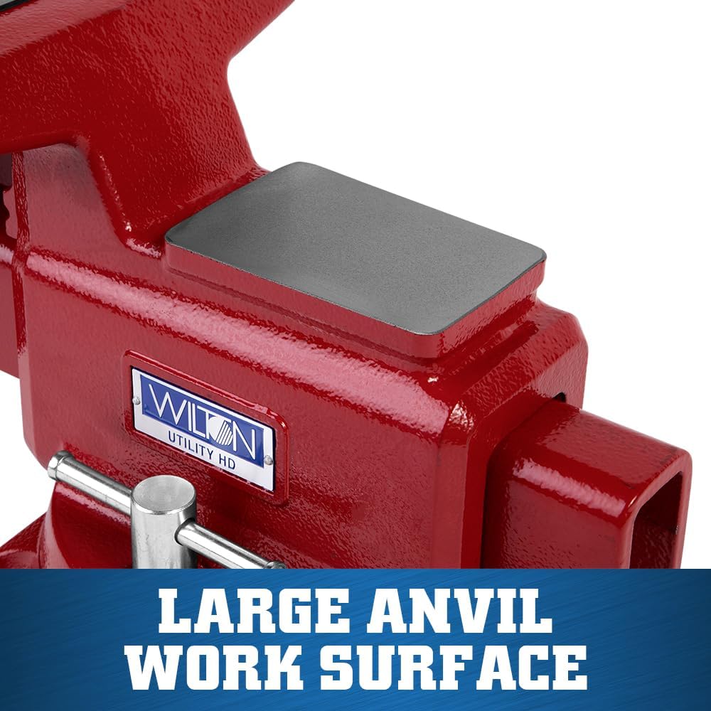Wilton Utility HD Bench Vise, 8' Jaw Width, 8-1/2' Jaw Opening, 4-1/2' Throat (Model 648UHD)