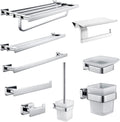 Bathroom Accessories Set,Heavy Duty Towel Rack Shelf Bar Ring Wall Mount, Chrome Holder Bathroom Accessories (Color : Coat Hook) (Bathroom Hardware Sets)