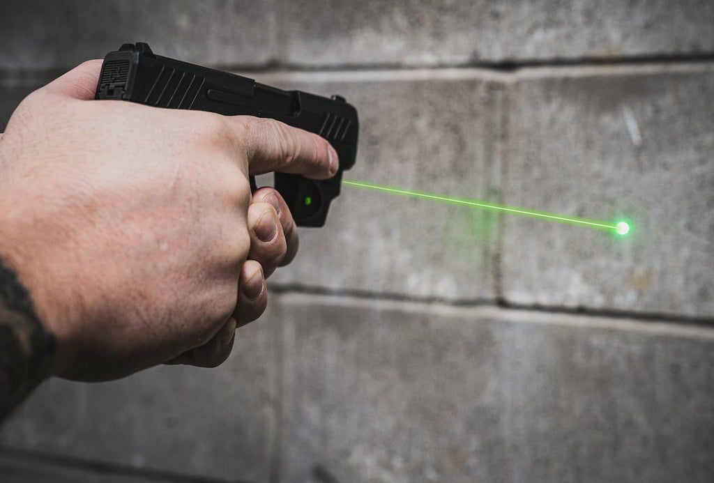 Viridian E Series Green Laser Sight, Custom Gun Fits, Railed or Non-Railed Pistols, Class 3R Green Laser Sight, 5mW Output