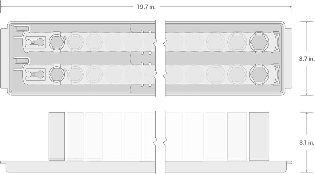 TEKTON 1/2 Inch Drive Impact Socket Set, 21-Piece | SID92103
