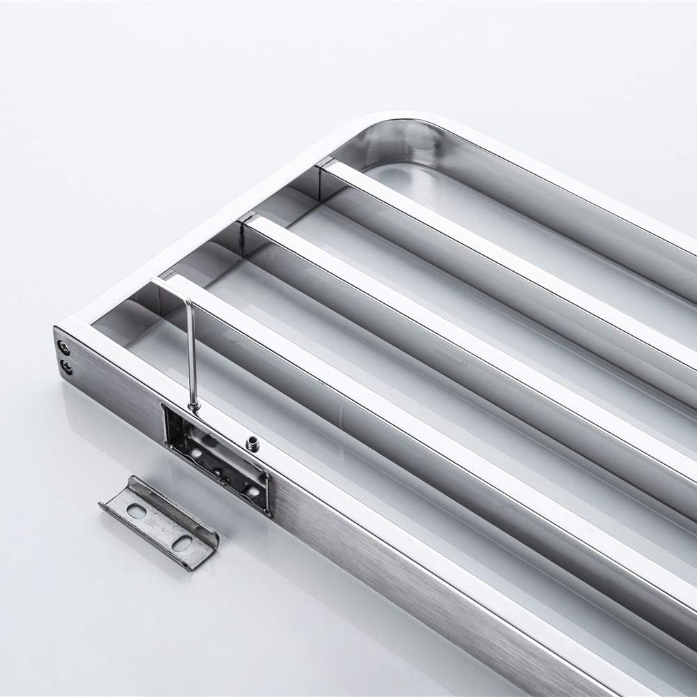 304 Stainless Steel Towel Rail - 24 Inch Single Layer Bathroom Shelf with Modern Silver Chrome Design for Efficient Towel Storage