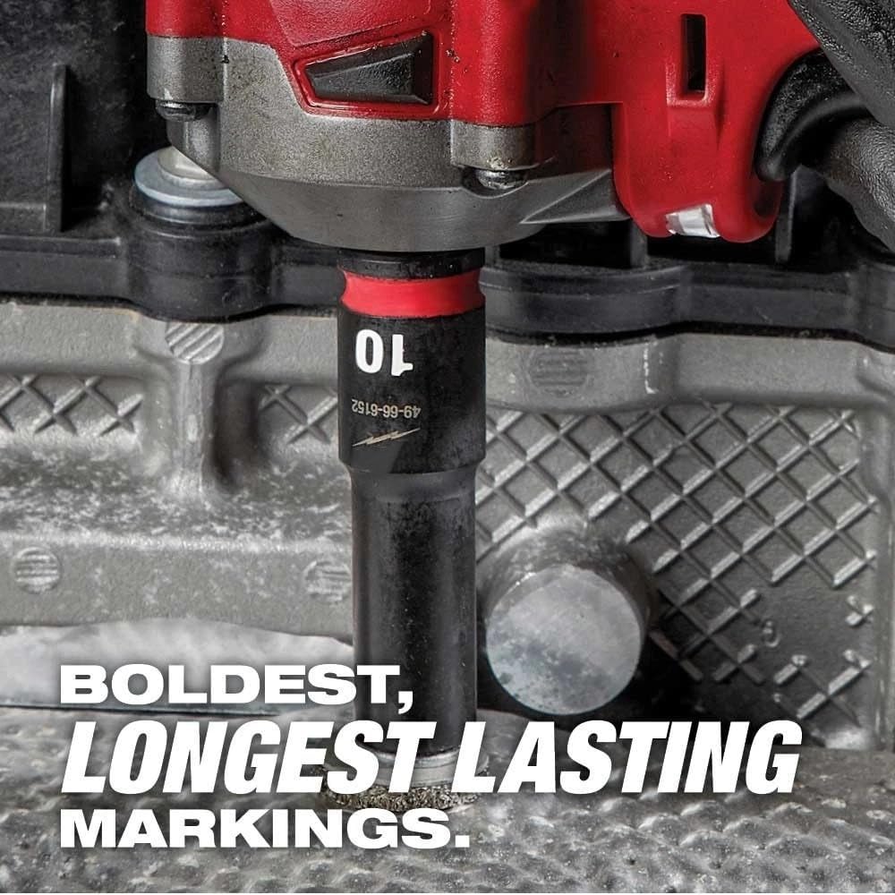 14PC 49-66-7014 for Milwaukee 1/2' Drive Metric Deep 6-Pt Socket Set
