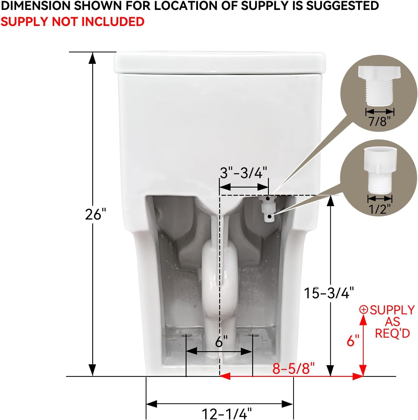 HOROW T0338WM Elongated One Piece Toilet Matte White, ADA Toilet 17.3' with Comfort Chair Height Seat, 1.1/1.6 GPF Powerful Dual Flush Toilet for Bathroom