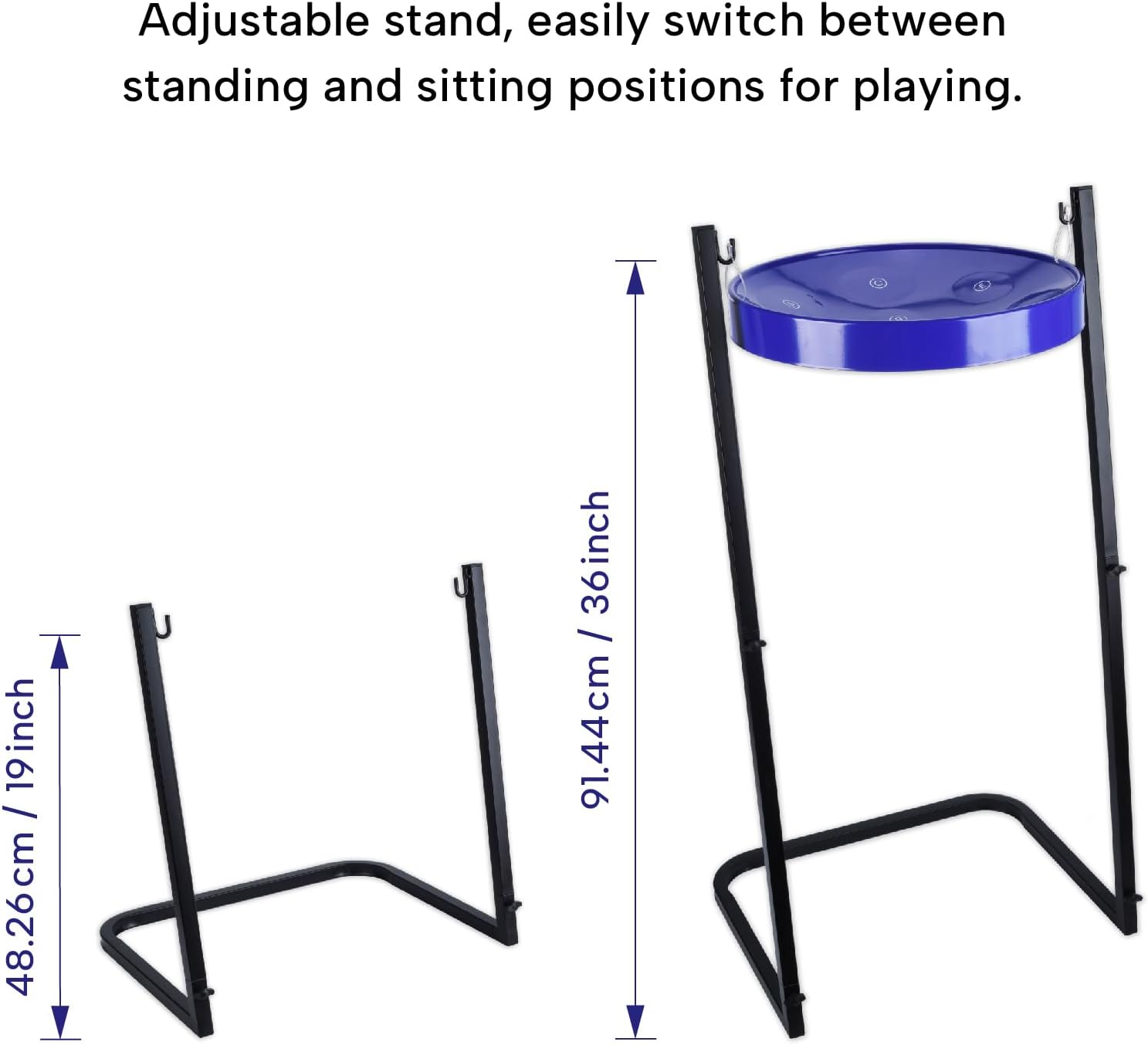 9-Note Steelpan (Steel drum) with Collapsible Stand - Educational Musical Instrument for Beginners and Hobbyists by Suttaya