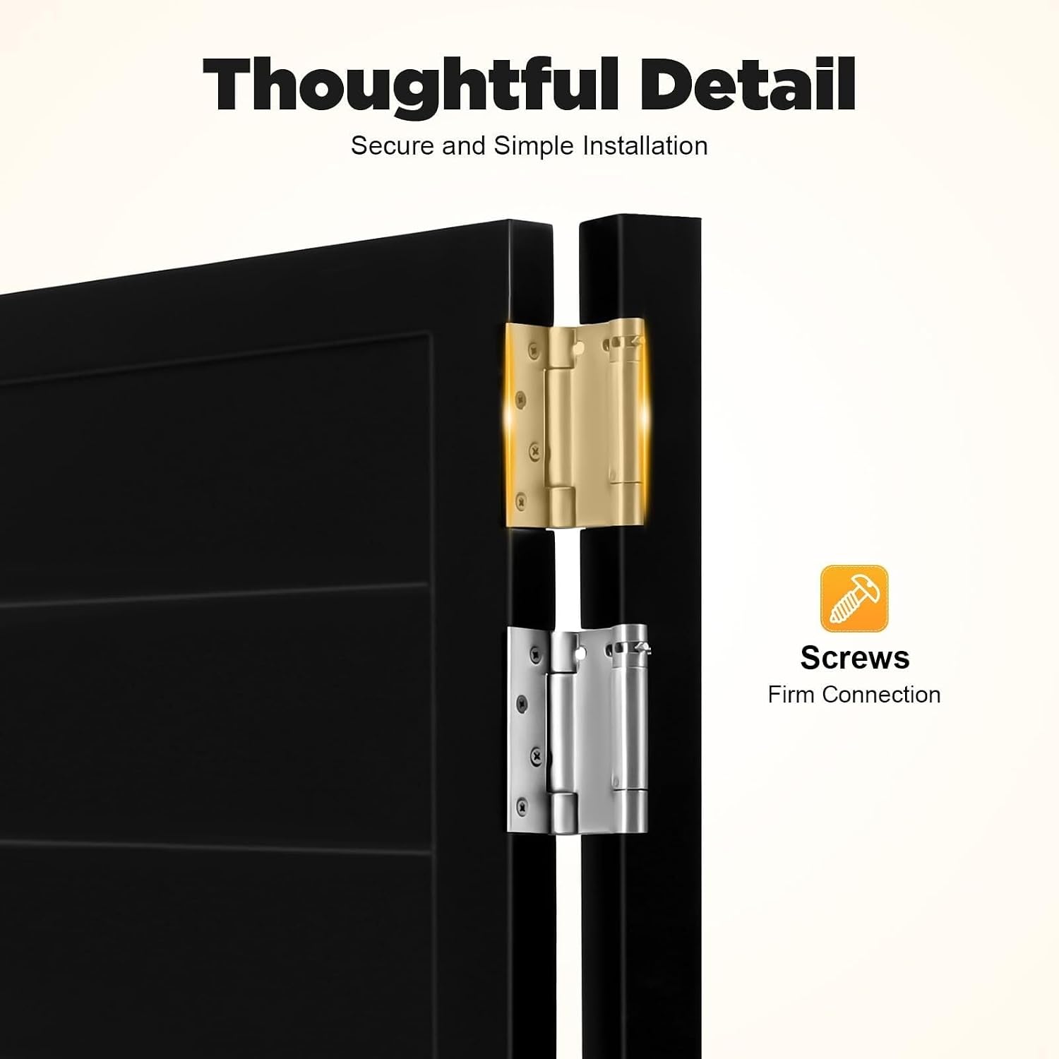 35.4x35.4in Cafe Doors,Swinging Door,Interior Saloon Door Includes Spring Hinges,180° Painted Finished Porch Entrance Swinging Doors for Kitchen Shop(Black)