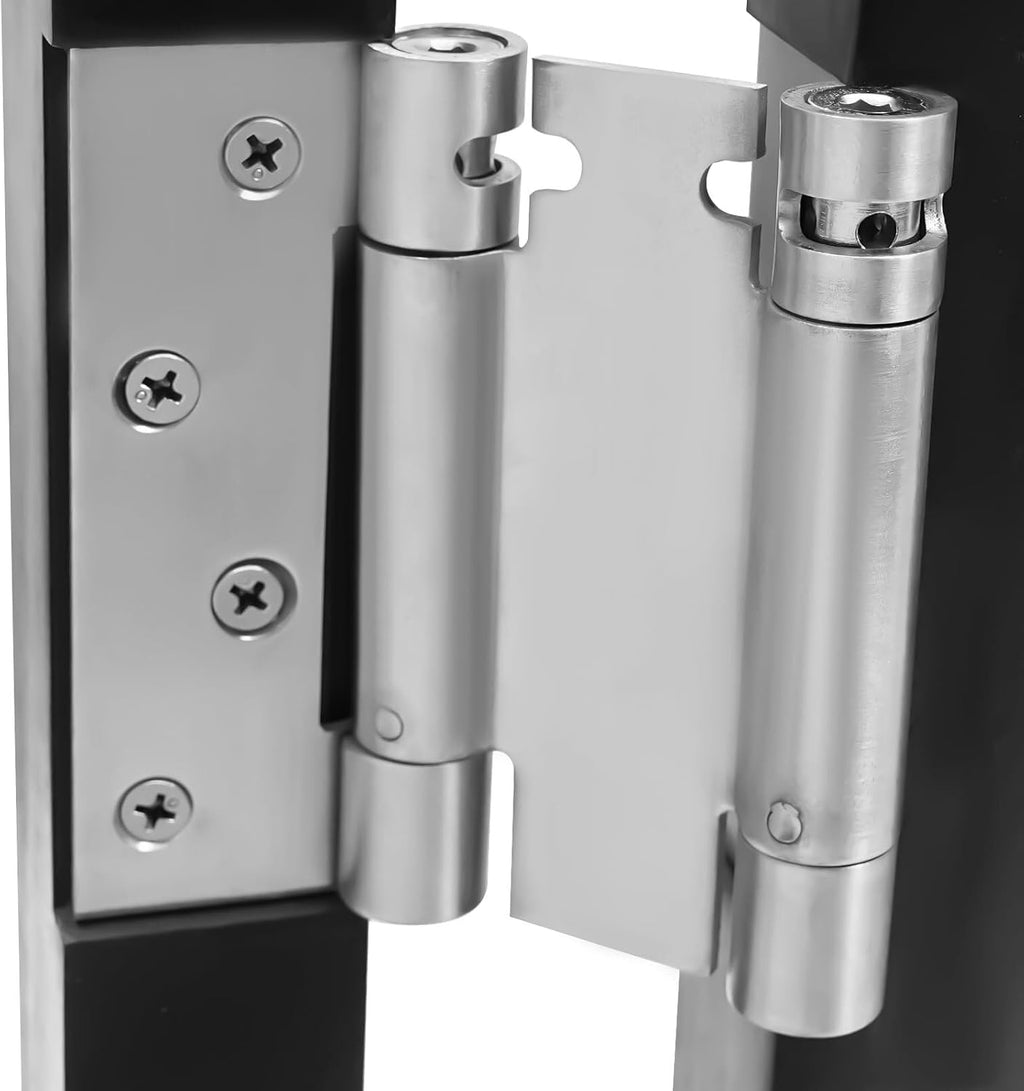 Swinging Doors Cafe Doors with 3 Hinges,Wood Swing Door Interior Saloon Half Partition Door for House Kitchen Shop Entrance Pub Porch(35.4 * 35.4in-Black)