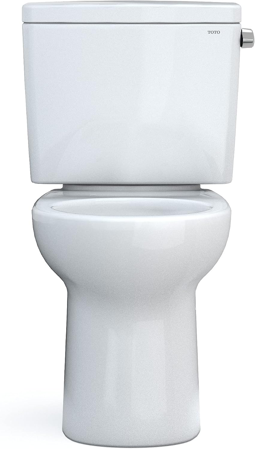 TOTO Drake Two-Piece Round 1.28 GPF Universal Height TORNADO FLUSH Toilet with CEFIONTECT, Cotton White - CST775CEFRG#01