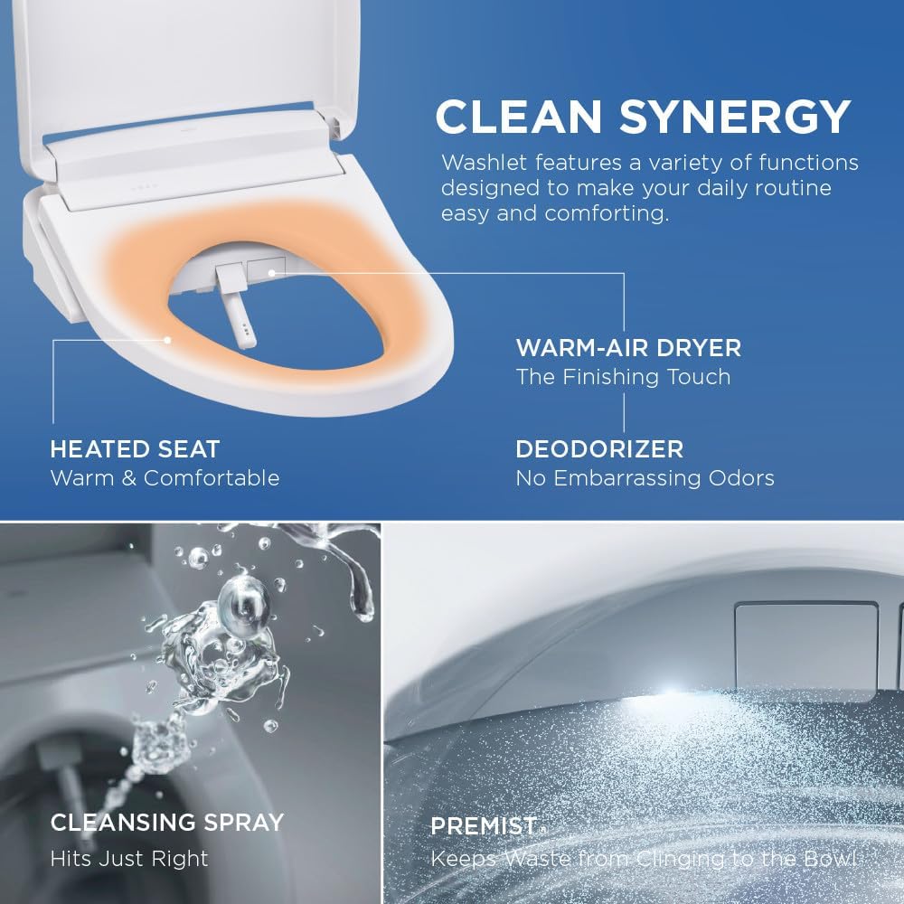 TOTO® Glaston™ Two-Piece Elongated 1.28 GPF Universal Height Toilet with CEFIONTECT®, Cotton White - CST472CEFG#01