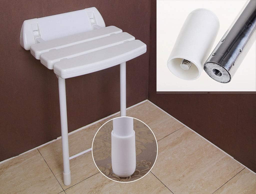Bath Stools,Wall-Mounted Shower Stool Leg Folding Chair Elderly Person with Disability Shower Wall Chair Shoe Bench