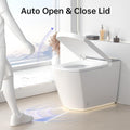 Anwick Smart Toilet with Bidet Built-In | Automatic Toilet Foot Sensor Flush | Elongated One Piece Toilet W/Foam Shield & Self-Cleaning | Bidet Toilet W/Heated Seat, Warm Water & Remote Control (2)