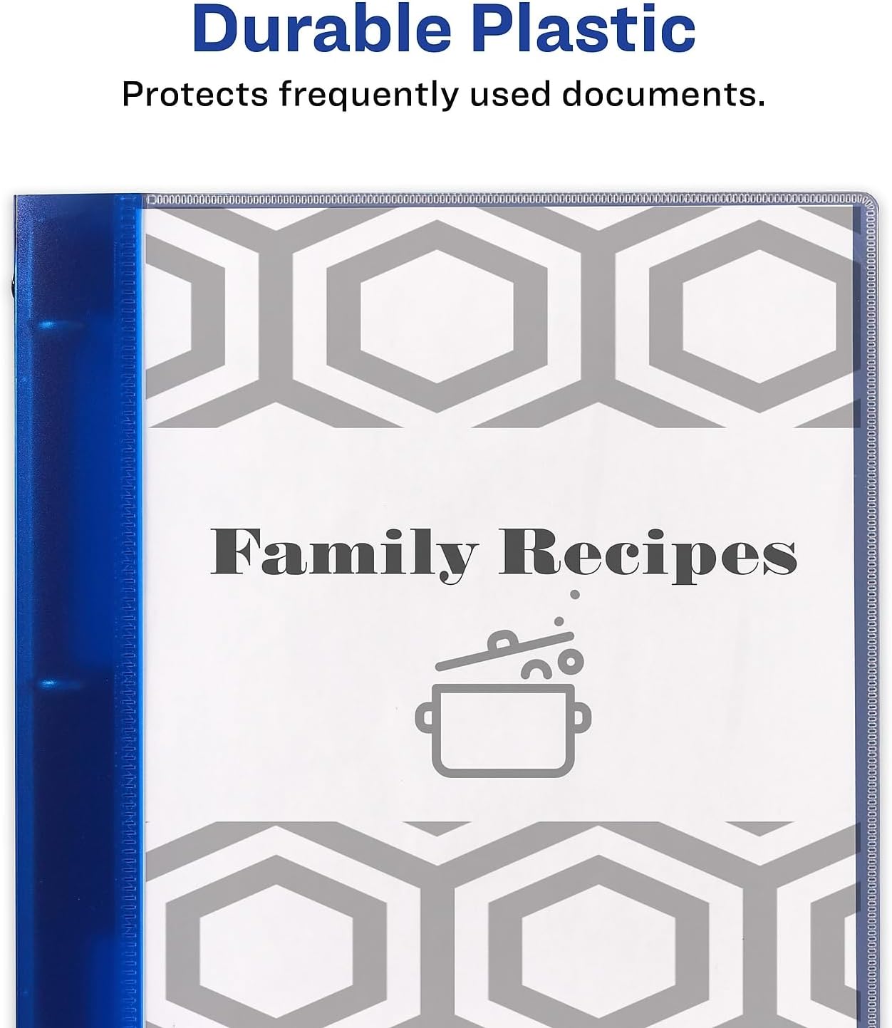 Avery 1/2-inch 3-Ring Flexible Poly Binders, Blue, 12/Carton17670VS