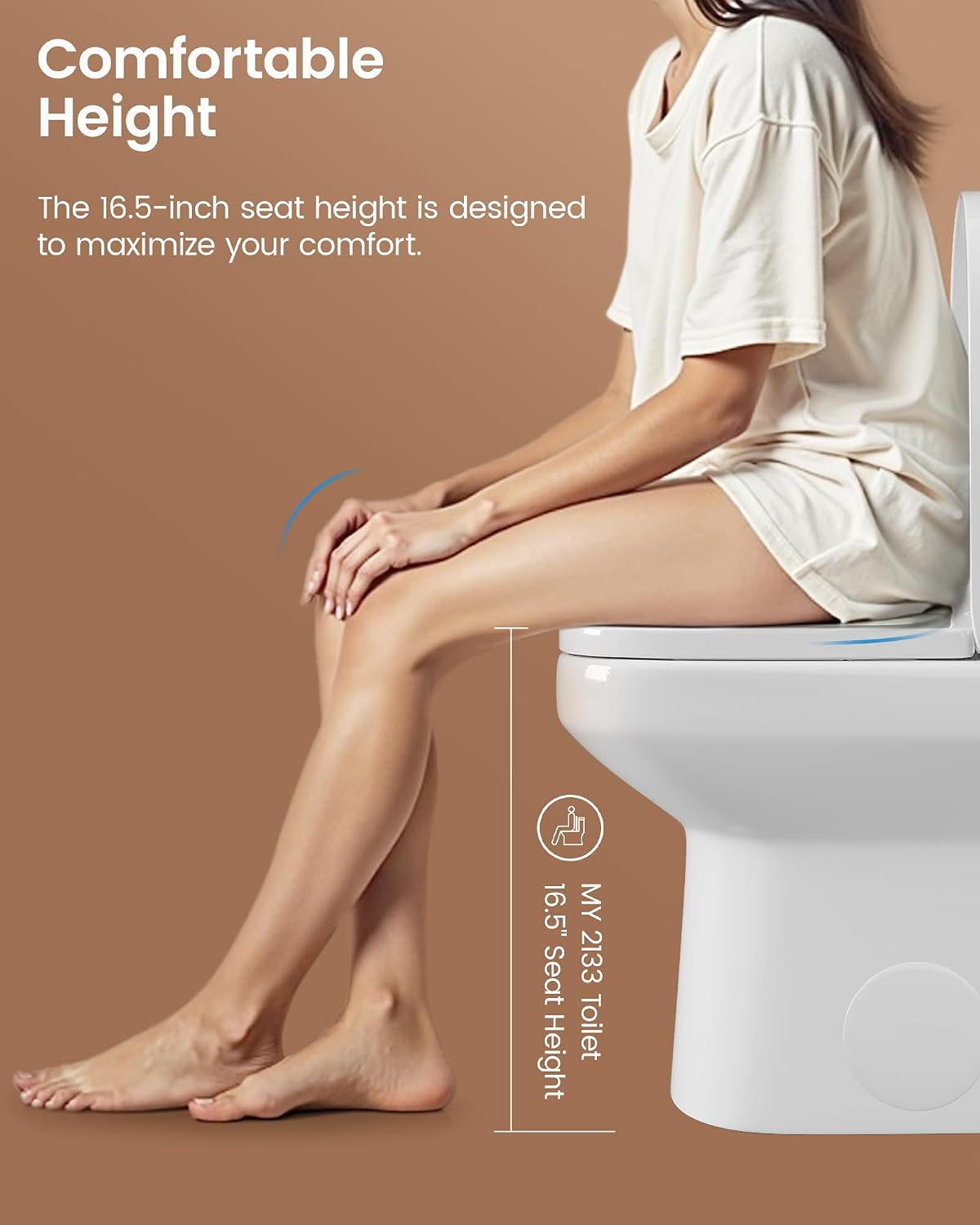 Compact One Piece Toilet Matte Black, Space-Saving Powerful Dual Flush Round Small Toilet for Bathrooms, Average 1.28 GPF, Skirted Design Upgraded UF Quiet & Soft Close Seat (12' Rough-in Toilet)