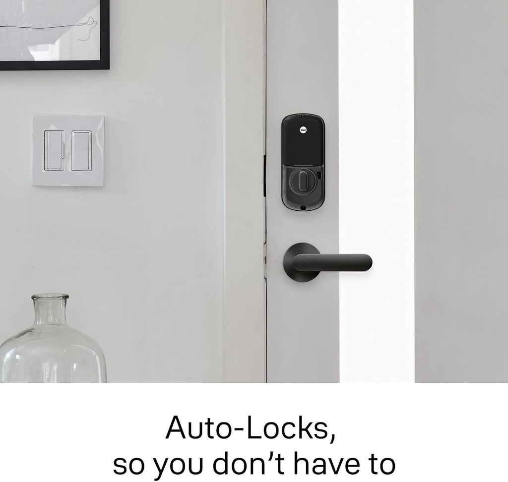 Yale Assure Lock Deadbolt, Black Suede Digital Touchscreen Non-Connected Keypad with Backup Key for Front or Back Entry Door, YRD226-NR-BSP