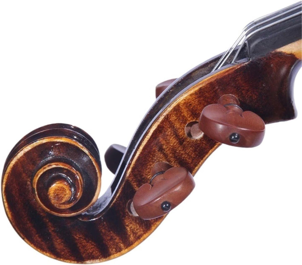 Violin 1/2 Violin Adult Beginner Handmade Solid Wood Pattern Maple Musical Instrument Practice(4/4)