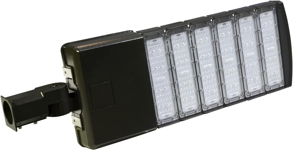 LED Parking Lot Lights 300W Shoebox Light Pole Fixture Lighting Outdoor Site Street Area Light Garage Lighting Road Light 39000 Lumen Daylight White 5000K