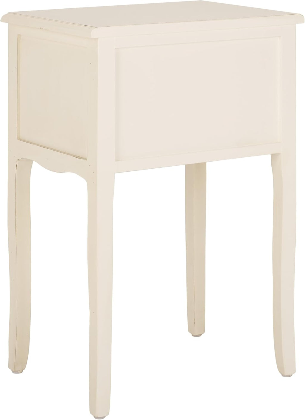 SAFAVIEH Furniture - Lori 2-Drawer End Table - White Birch - Solid Wood - Farmhouse Classic Design - Ideal for Living Room, Entryway, Home Office, 18.1'W x 13'D x 26.8'H - Fully Assembled (AMH6576A)