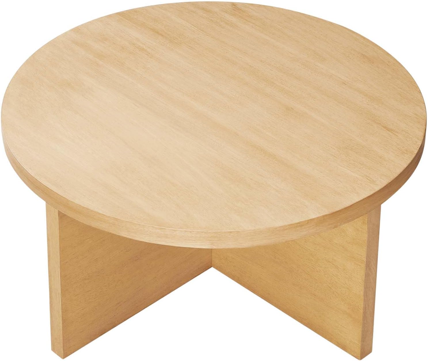 Modway EEI-6580-NAT Silas Round Wood Coffee Table, Natural