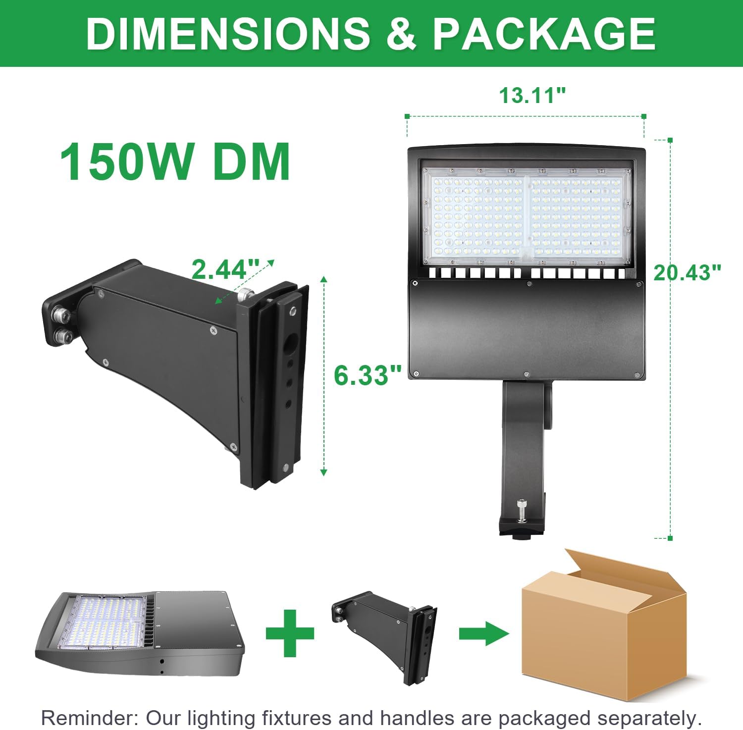 100W LED Parking Lot Light, 14000LM(140lm/w) LED Shoebox Area Light, 5000K Dimmable Commercial Outdoor Street Lighting(350W HID/HPS Equivalent) with Direct Arm Mount IP65 100-277VAC