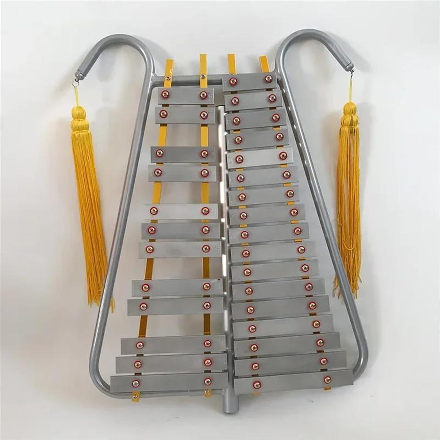 Glockenspiel For Beginner 27 Tone Aluminum Marching Xylophone Metal Bell Harp Glockenspiel Percussion Instrument
