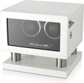 Watch Winder for 2 Watches with LED Backlight, LCD Display and Motor-Stop Option