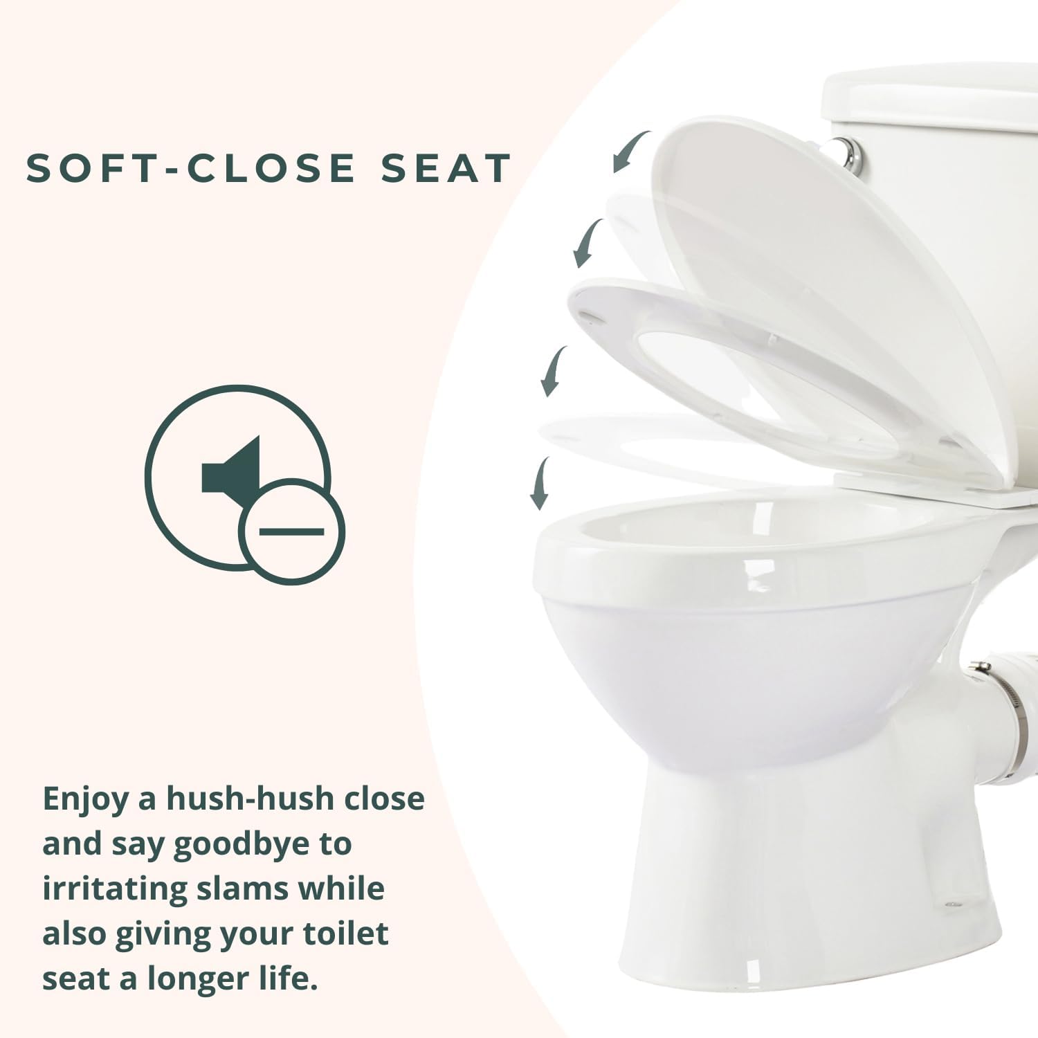 Compact 16.5' Two-Piece Rear Outlet Toilet, Extra Two Types Extension Pipes For Easy Installation, P-Trap & 7' Rough-in Back Discharge, Soft-Close Seat, Powerful Eco-Friendly Flush White