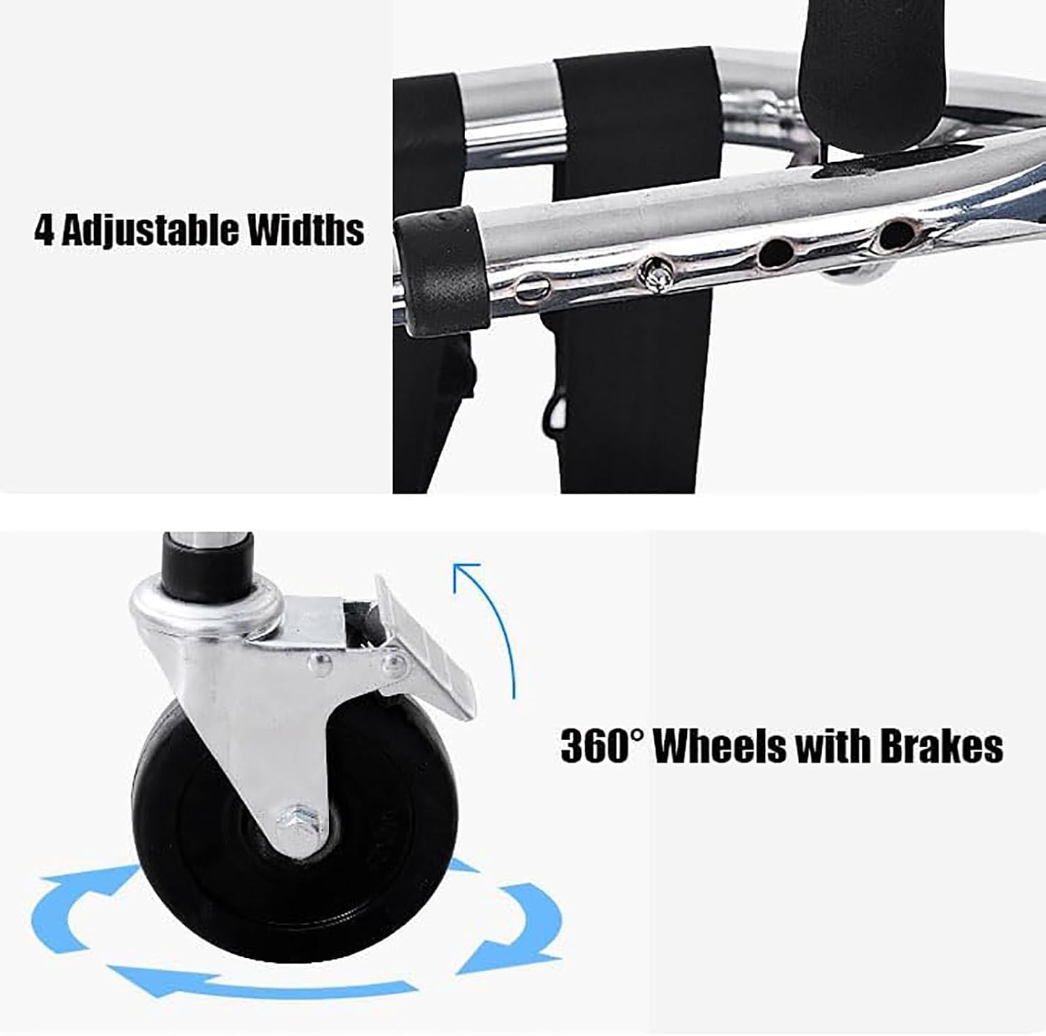 Walking aids Walker for Children, PortableWalking Standing Frame with Height Adjustable Seat,Lightweight Aluminium Rollator, for Height 80-120cm Kids Cerebral Palsy Disability Rehabilitation Training