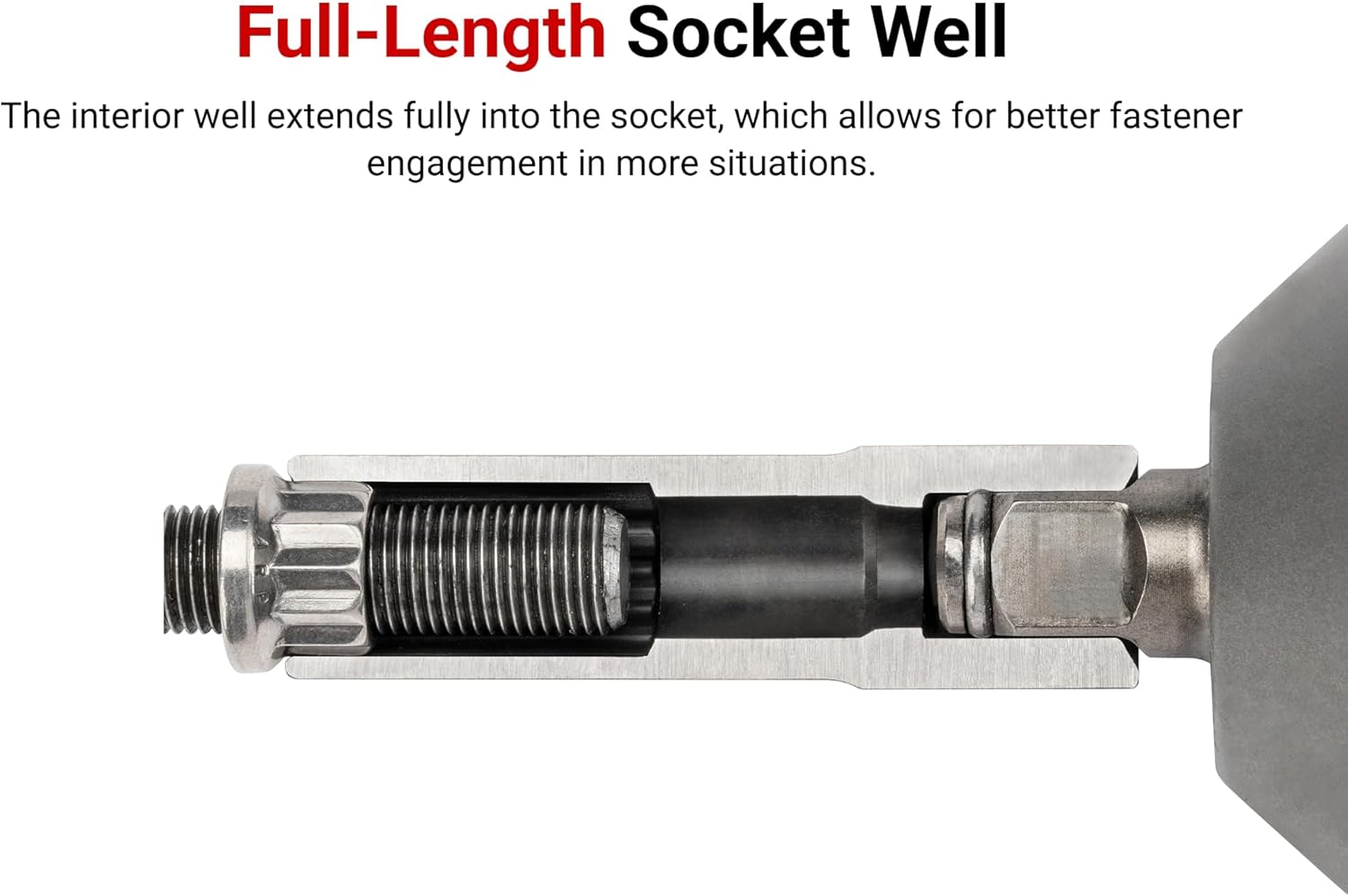 TEKTON 1/2 Inch Drive Impact Socket Set, 21-Piece | SID92103