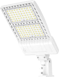 LED Parking Lot Light 400W 320W 240W Adjustable, UL Listed 60000LM Outdoor Street Area Lighting with Photocell 100-277V IP65 5000K LED Shoebox Light Arm & Slip Fitter Mount for Street