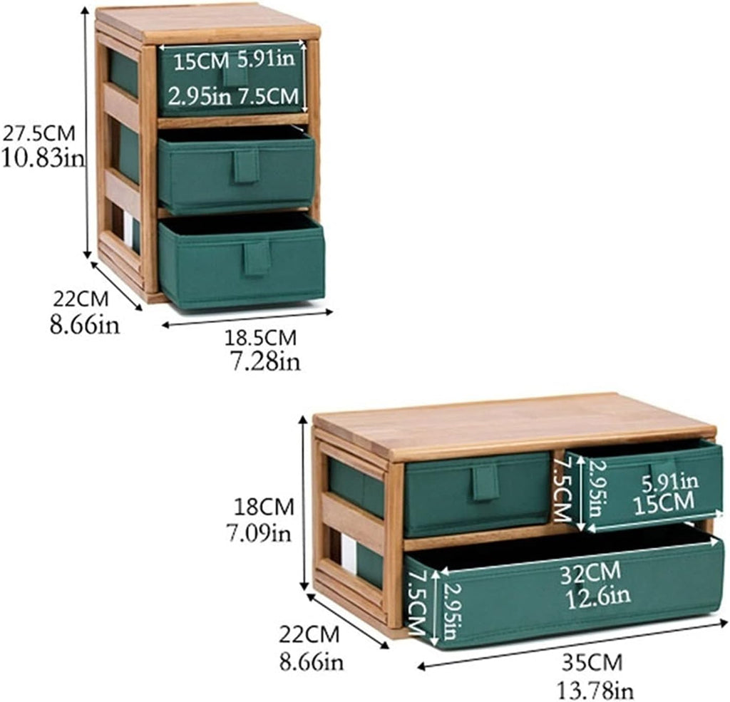 Jewelry Box Large Capacity Desktop Cosmetics Small Objects Dressing Table Storage Box Jewelry Box Sundries Cabinet Bathroom Rack Two Piece Set Jewelry case