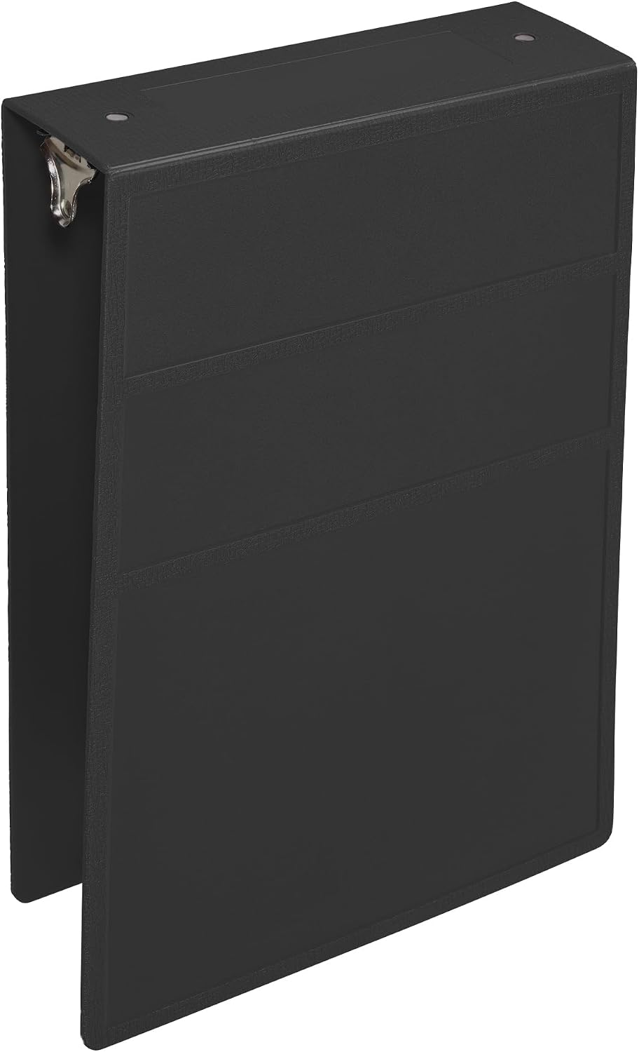Carstens 3-Inch Heavy Duty 3-Ring Binder - Top Opening, Black, Durable Plastic, No-Gap Rings, Waterproof Cover, No Pockets, Holds 400 Letter Sheets, BPA-Free, Made in USA (1755-3R), Case of 12